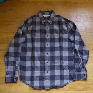 Abercrombie & Fitch Grey Plaid Flannel